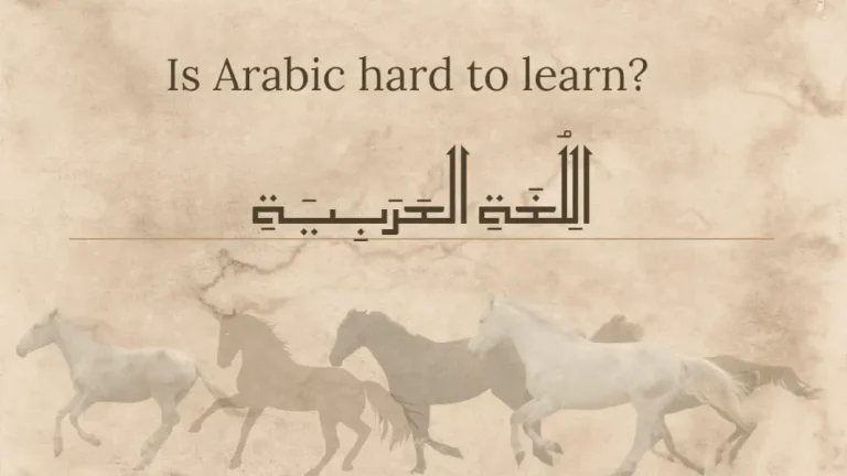 is the arabic language hard to learn​